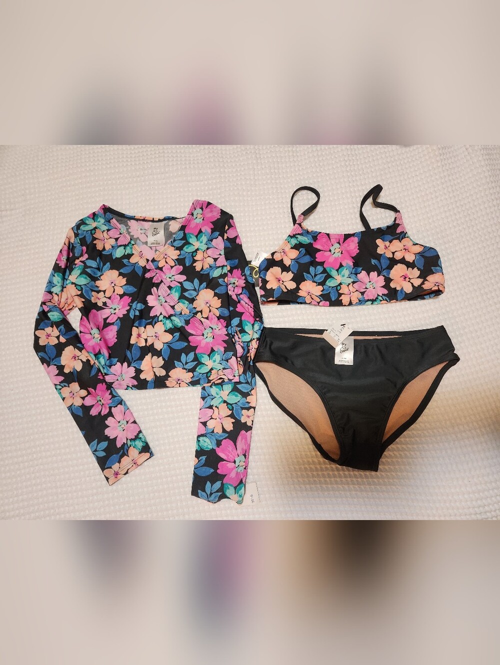✨️💕NWT Art CLASS girls 3 Piece Swimsuit 14 XL